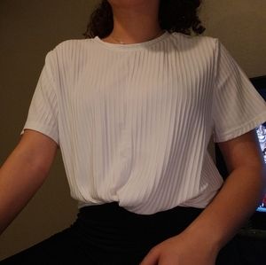 Ribbed tee shirt